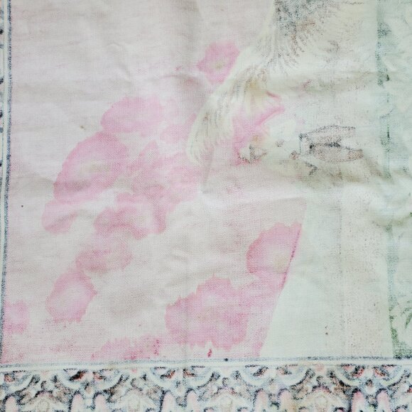 Vintage Velvet Woven Wall Tapestry Dog Bird Hunting Wildlife Man Cave 56" x 38" - Picture 8 of 8